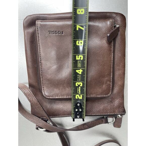 Fossil Women's Small Thin Organizer Leather Crossbody Bag Vintage Compact - Picture 4 of 5